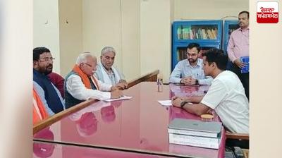 Manohar Lal Khattar files nomination from Karnal Lok Sabha seat