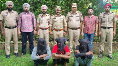 Patiala police arrested 3 members of the gang who carried out theft incidents in Samana and Patar.
