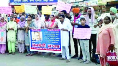 People During Candle March  