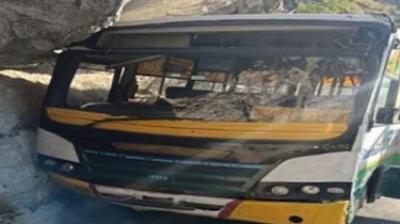  HRTC bus accident in Himachal's Kinnaur, 19 passengers injured