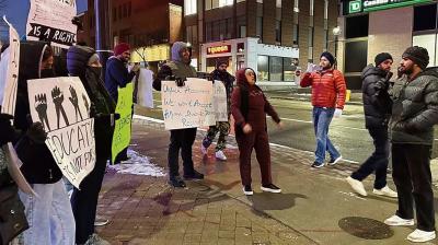 Punjabi students protest in Canada