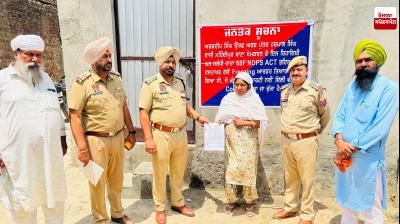 Major action by district police under war against drugs campaign