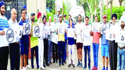 Club members During Protest