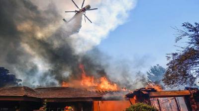 California blazes threaten populated areas