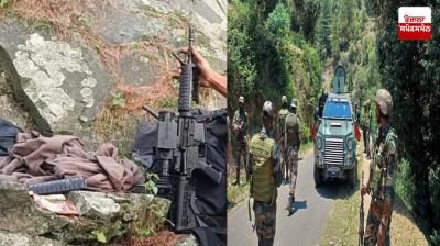 ਅਮਰੀਕੀ M4 ਰਾਈਫਲ ਅਤੇ ਮੁਕਾਬਲੇ ਦੌਰਾਨ ਫੌਜੀ ਜਵਾਨ 