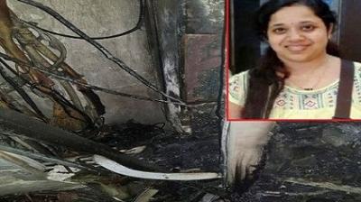  A woman dies due to fire in Tulip Society