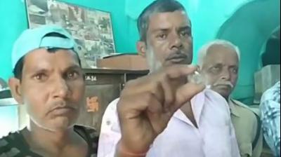 The precious diamond found on the Panna's mining worker