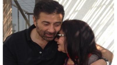 Sunny Deol with Maa Parkash Kaur
