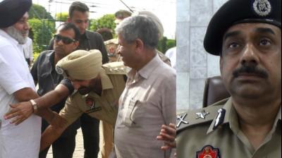 DSP, Karan Sher Singh with Sukhbir badal 