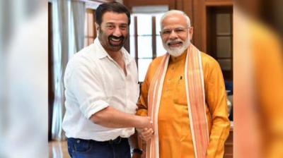 Sunny Deol with Narendra Modi 