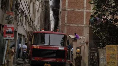 Fire in rubber factory