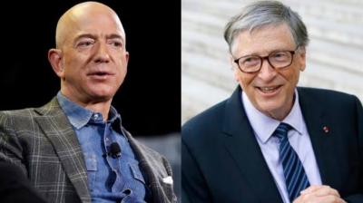 Jeff Bezosh and Bill Gates
