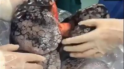 Drinking a can of cigarettes