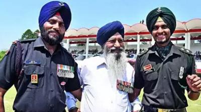 The third generation of the family is also serving in the army