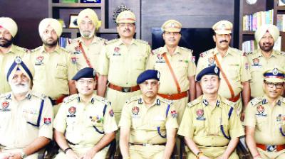 DGP Suresh Arora With Police Officers