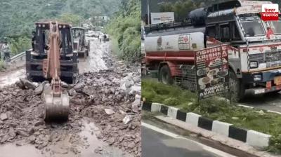 Chandigarh Manali road closed due to landslide News