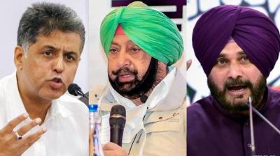 Manish Tewari, Captain Amarinder Singh, Navjot Sidhu 