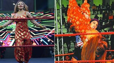 Wrestler beat Rakhi Sawant