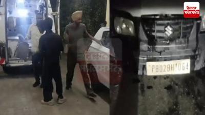 Amritsar Police car overturned in ludhiana 