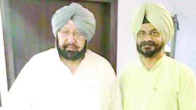 Amarinder Singh With Kuljit Singh Nagra