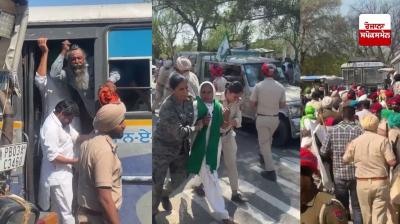 ਪੁਲਿਸ ਅਤੇ ਕਿਸਾਨਾਂ ਵਿਚਕਾਰ ਹੋਈ ਝੜਪ 