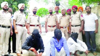 Police with Three Arrested 