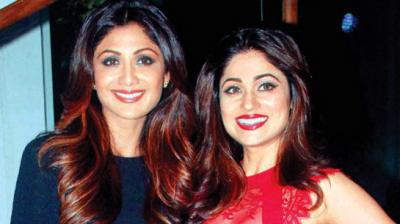 Shamita Shetty with Sister Shilpa Shetty
