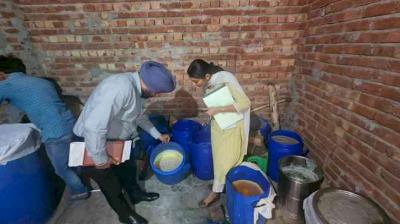Food safety team seized 11 quintals of desi ghee