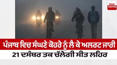 Alert issued regarding dense fog in Punjab