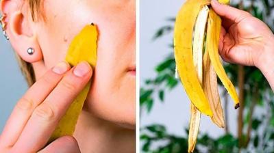 Make a face mask from banana peel