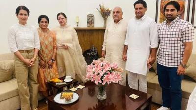 Vinesh Phogat met Bhupinder Hooda 