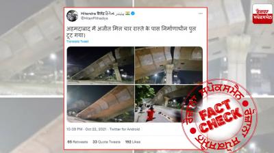 Fact Check Images of under construction flyover destruction is from Nagpur 