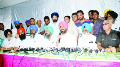 Sukhpal Singh Khaira addressing the Press