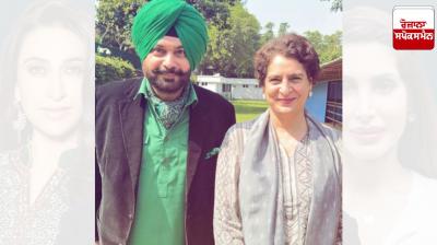 Navjot Singh Sidhu meets Priyanka Gandhi
