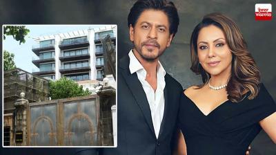 BMC team arrives at Shahrukh Khan's 'Mannat' News in punjabi