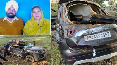 Husband and wife died in road accident in Gurdaspur News in punjabi