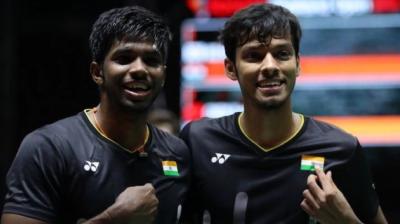 Thailand open badminton champion india satwiksairaj rankireddy chirag shetty