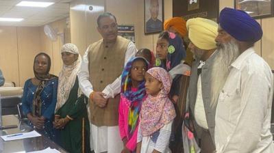 First installment of financial compensation received by Lakhbir Singh's family