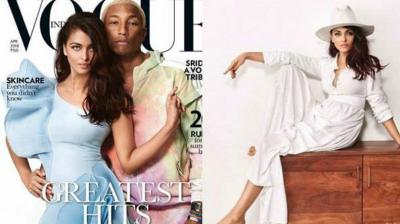 Aishwarya Rai with Pharrell Williams 