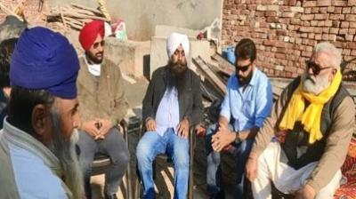 Yograj Singh arrived with help for a farmer struggling financially