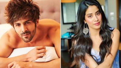 Kartik Aaryan and Janhvi Kapoor in Dostana 2