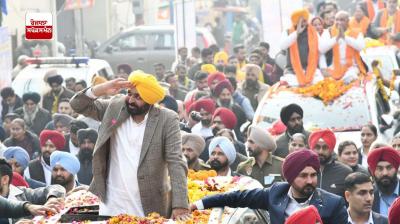 ਮੁੱਖ ਮੰਤਰੀ ਭਗਵੰਤ ਮਾਨ ਦੀ ਲੁਧਿਆਣਾ ’ਚ ਰੋਡ ਸ਼ੋਅ ਦੀ ਤਸਵੀਰ 