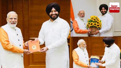 Union Minister of State Ravneet Bittu met PM Narendra Modi
