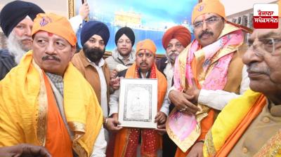 BJP's working national president Nitin Naveen paid obeisance at Takht Patna Sahib.
