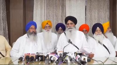 Press Conference of SGPC President after the internal committee meeting