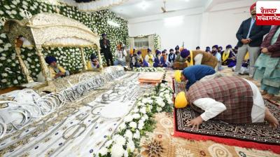 CM Mann sought blessings of Akal Purakh on the occasion of thet. commencement of Sri Akhand Path Sahib