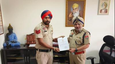PUNJAB POLICE’S HEAD CONSTABLE HONOURED FOR SAVING DOG