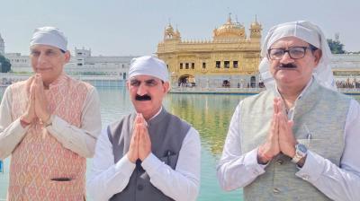  CM Sukhwinder Sukhu At Sri Darbar Sahib 