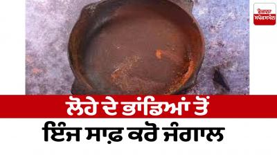 Jalal clean the ingots from the iron vessels HouseHold Tips news in punjabi 