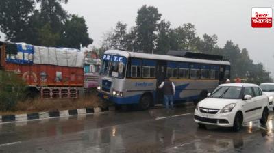 Barnala PRTC Bus Accident News in punjabi 
